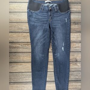 KanCan Women's Skinny Jeans - Dark Blue and Black